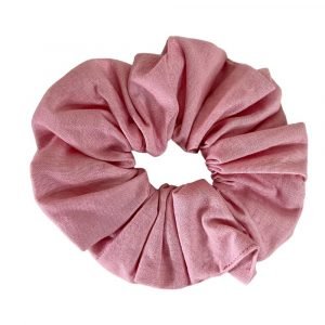 scrunchie cotone rosa